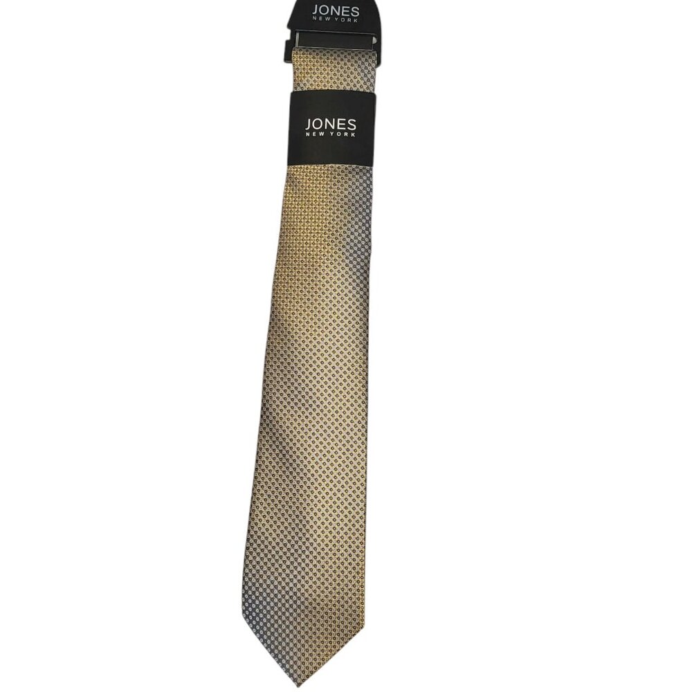 NEW Jones New York Career Special Occasion Office Yellow Gold & Aqua Men's Tie